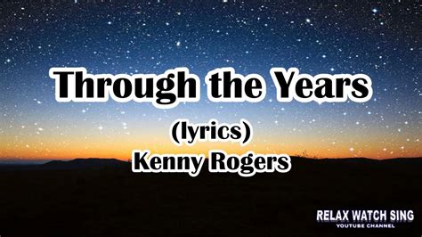 Kenny Rogers – Through the Years Lyrics .